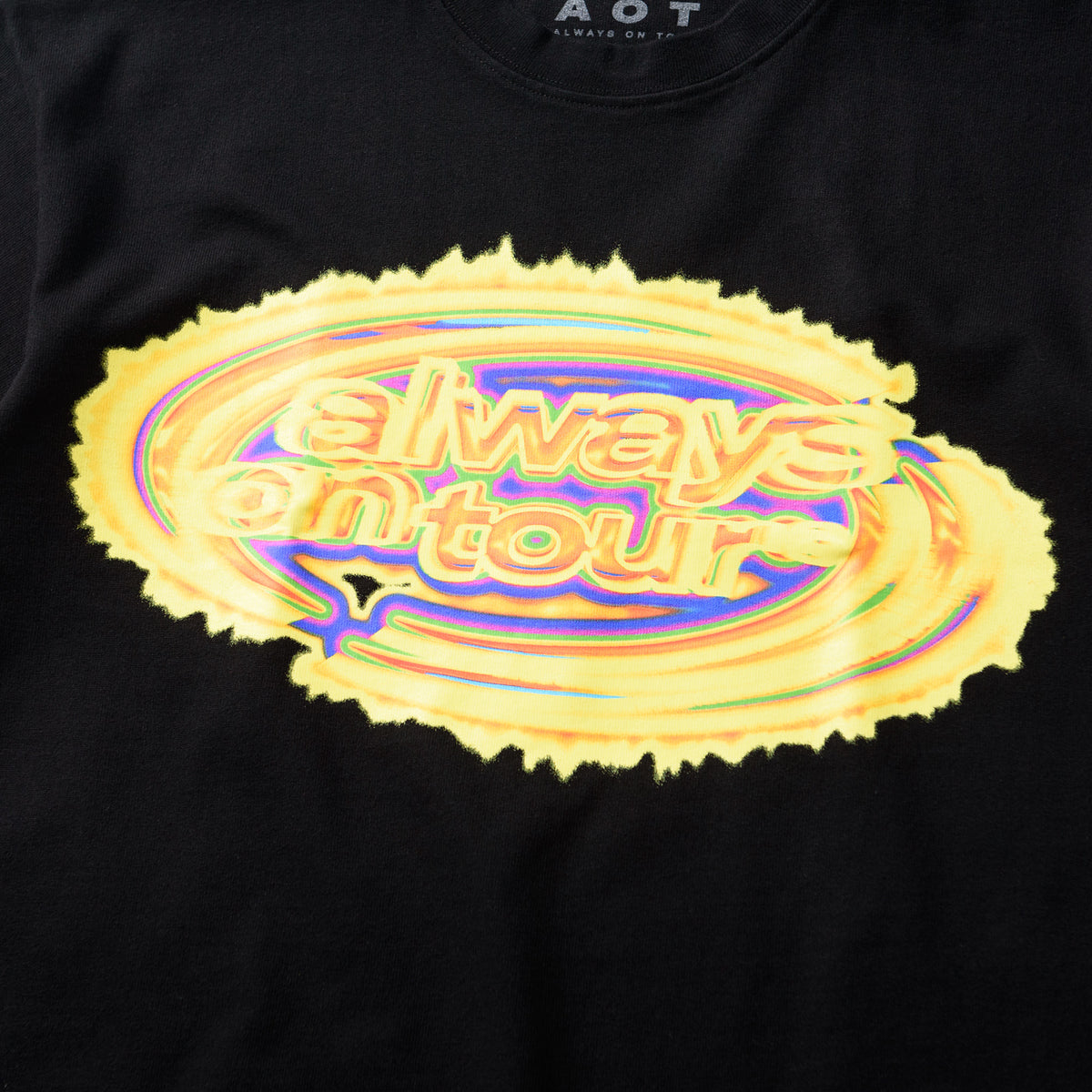 AOT AURA SPINNER Tee (Black) – Always On Tour